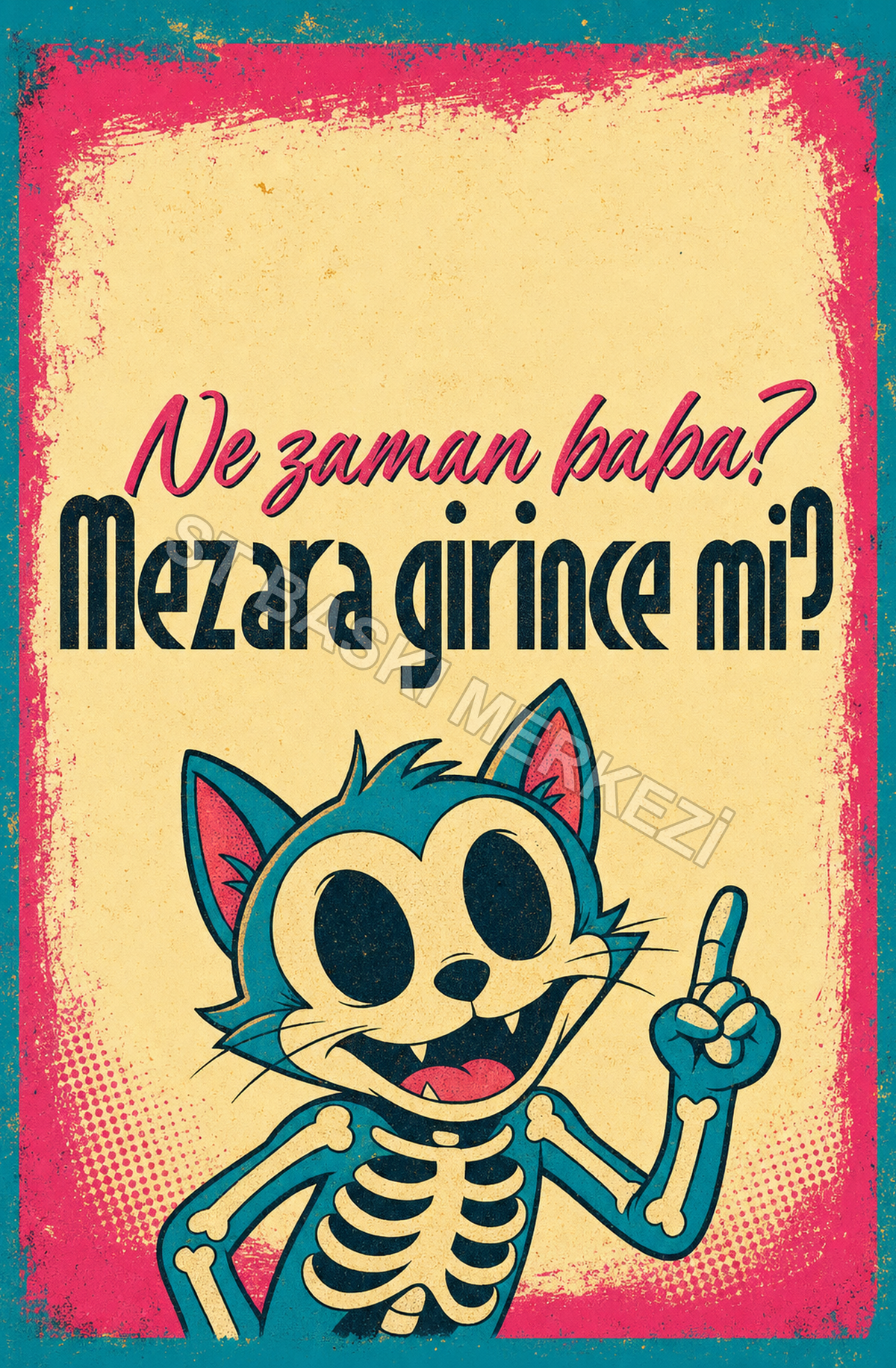 Ne Zaman Baba? Mezara Girince Mi? Ahşap Poster 1510
