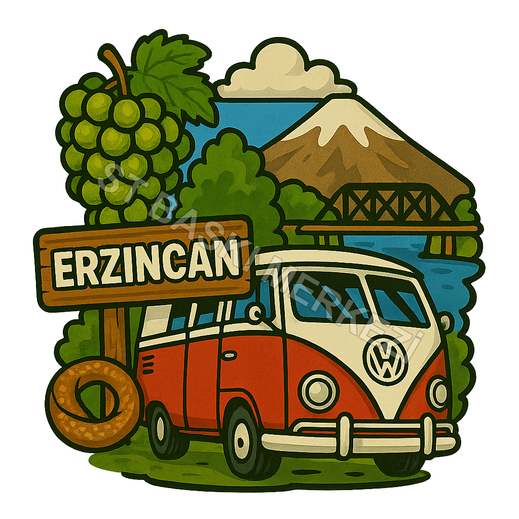 Erzincan Ahşap Magnet – Toptan UV Baskılı Retro Hediyelik Magnet