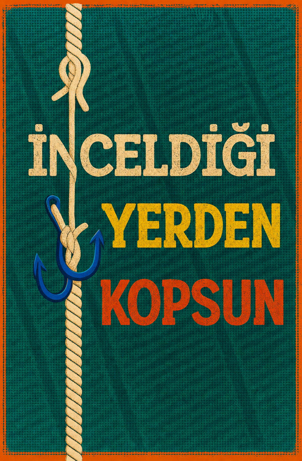 İçeldiği Yerden Kopsun Ahşap Poster 1560