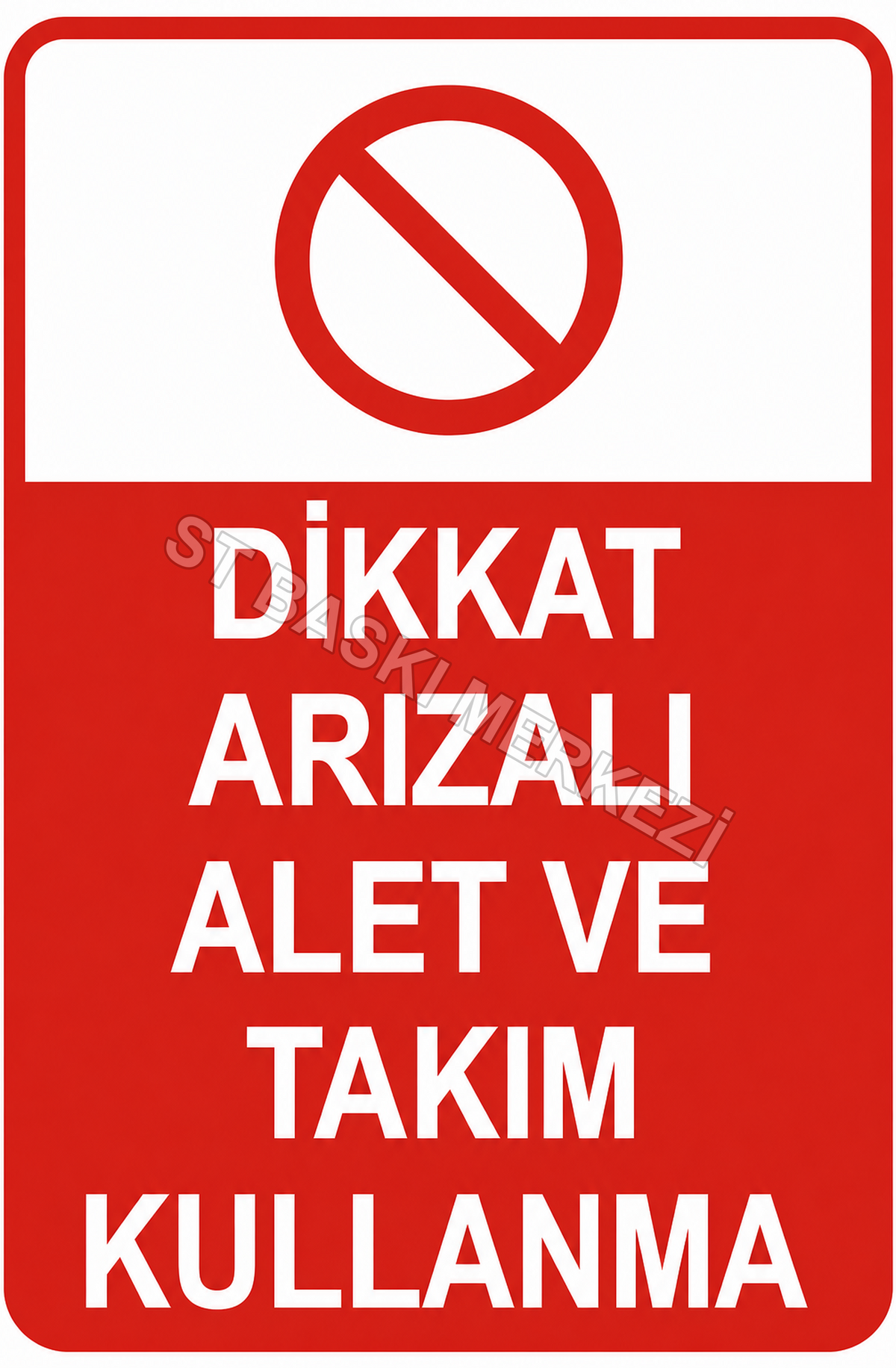 Dikkat Arızalı Alet Ve Takım Kullanma Ahşap Poster 1566