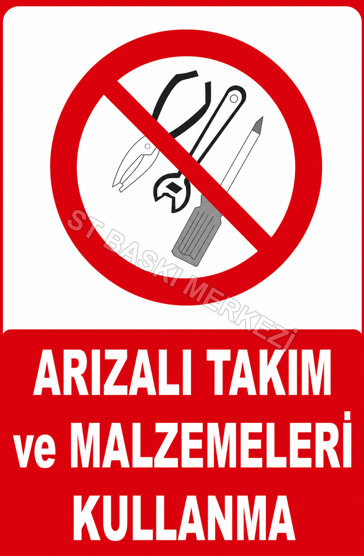 Arızalı Takım Ve Malzemeleri Kullanma Ahşap Poster 1568