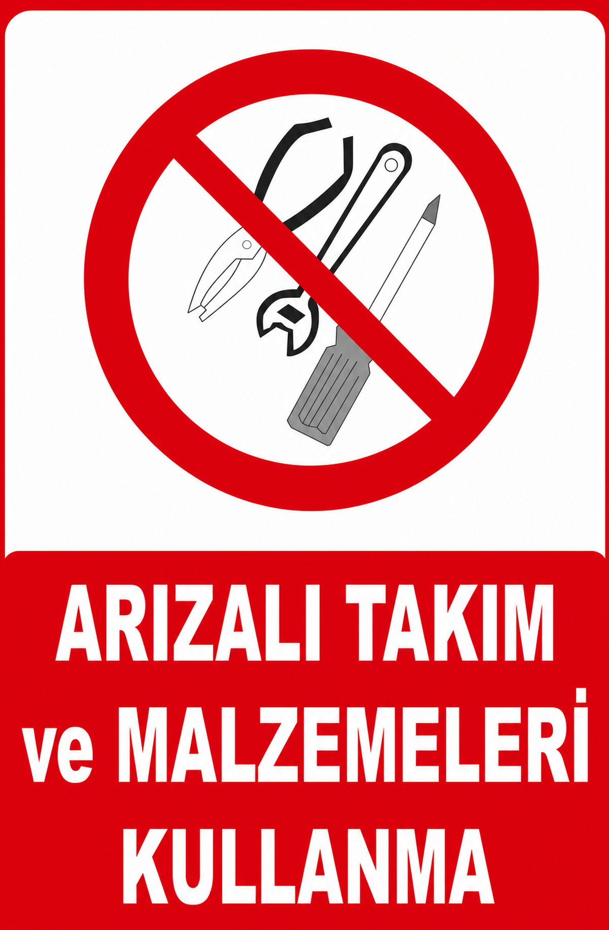 Arızalı Takım Ve Malzemeleri Kullanma Ahşap Poster 1568