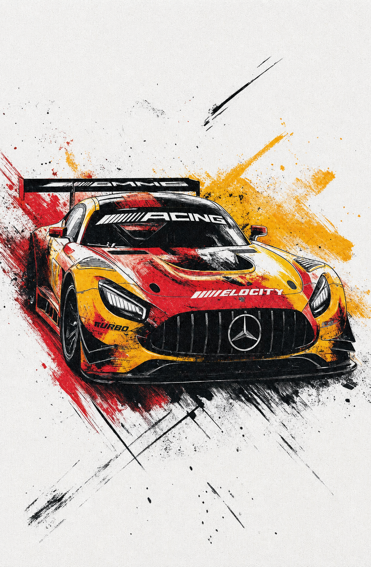 Racıng Velocıty Turbo Ahşap Poster 1569