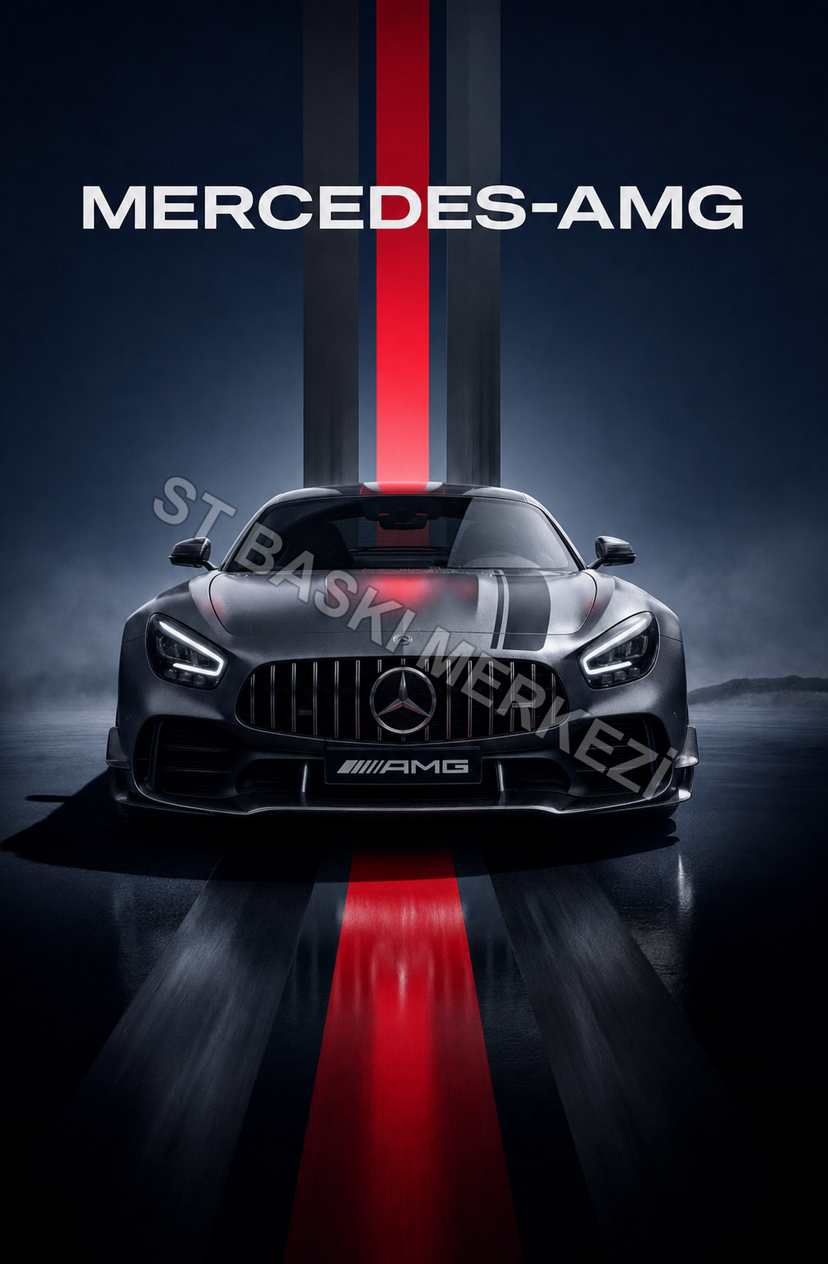 Mercedes-amg Amg Ahşap Poster 1575