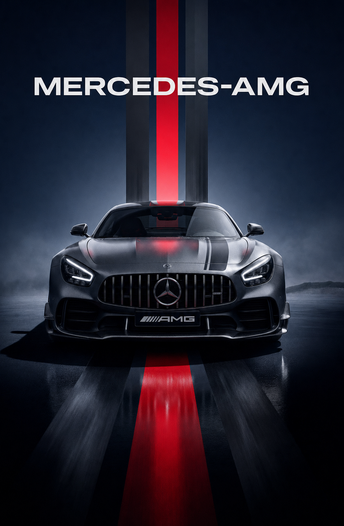 Mercedes-amg Amg Ahşap Poster 1575