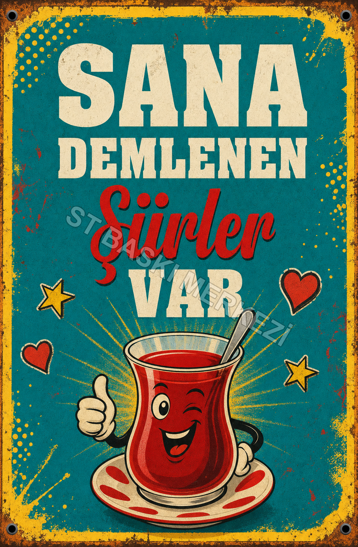 Sana Dem­lenen Şürden Var Ahşap Poster 1586