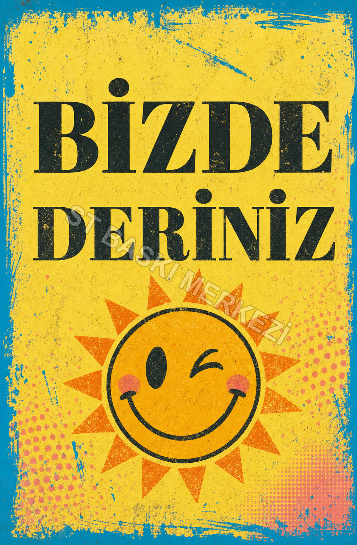 Bizde Deriniz Ahşap Poster 1629