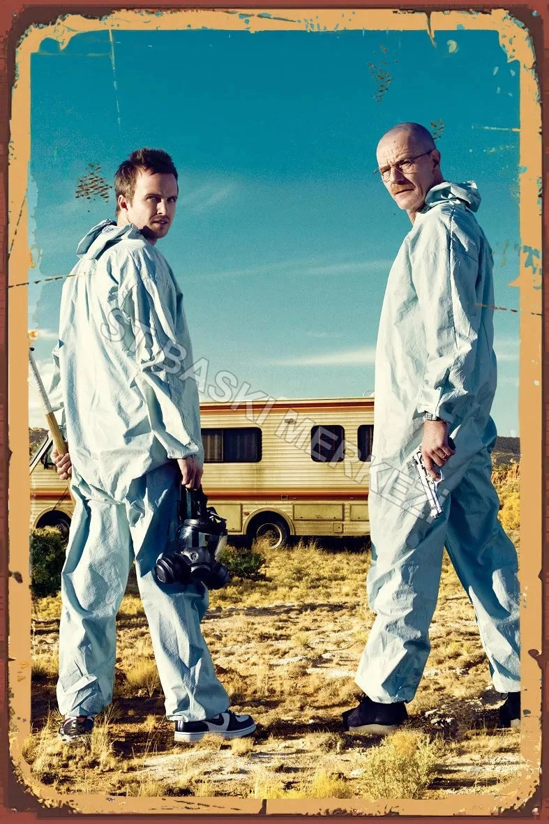 Breaking Bad Retro Ahşap Poster No:882