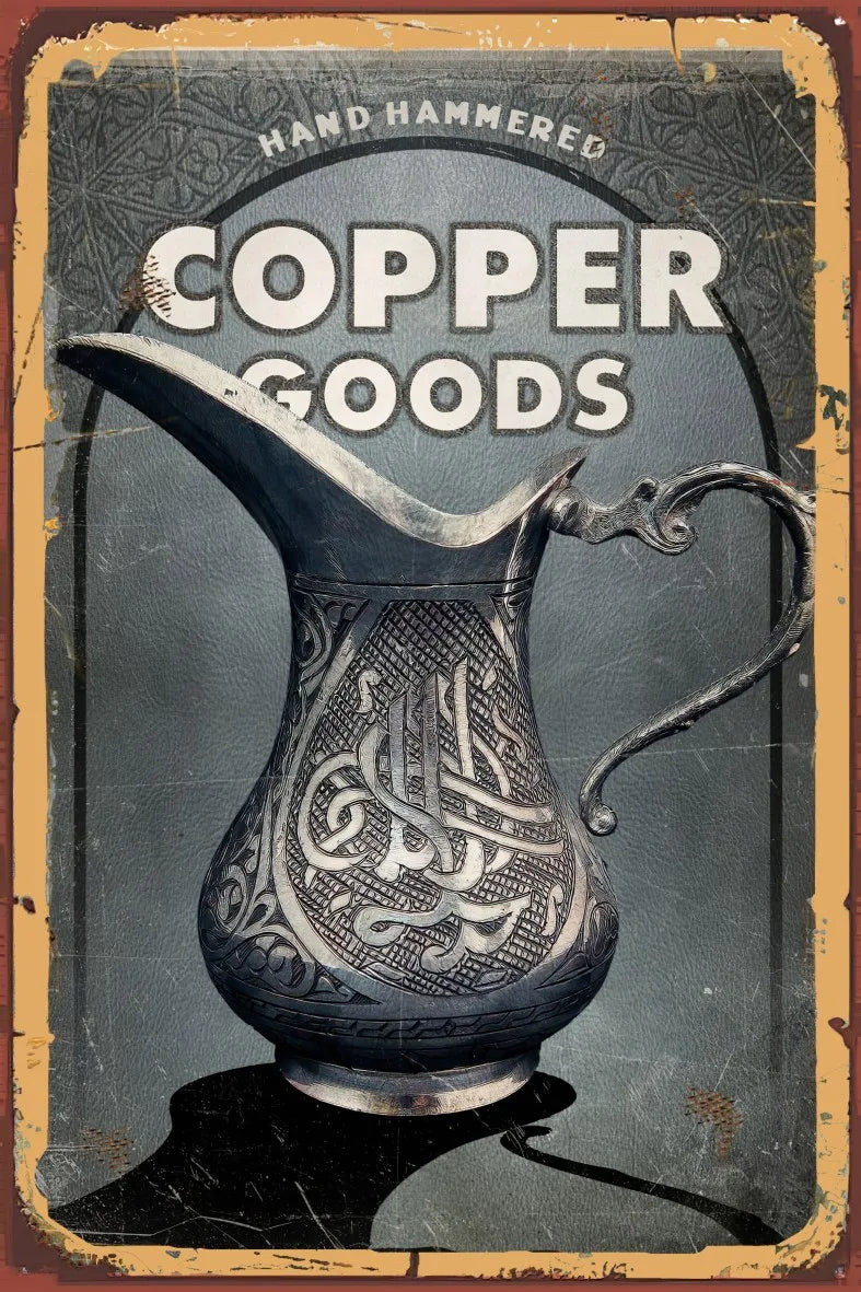 Copper Goods Retro Ahşap Poster No:702