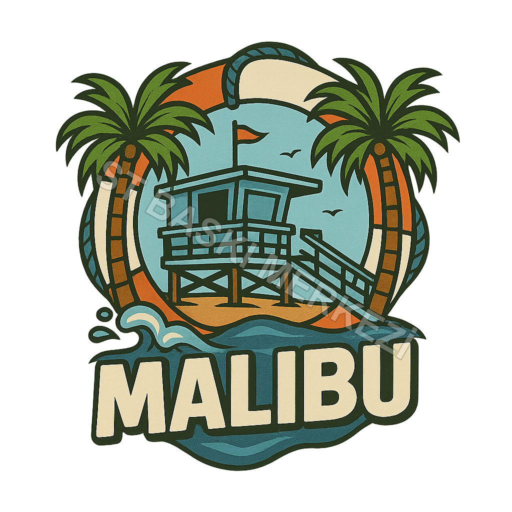 Malibu Ahşap Magnet – Toptan UV Baskılı Retro Hediyelik Magnet