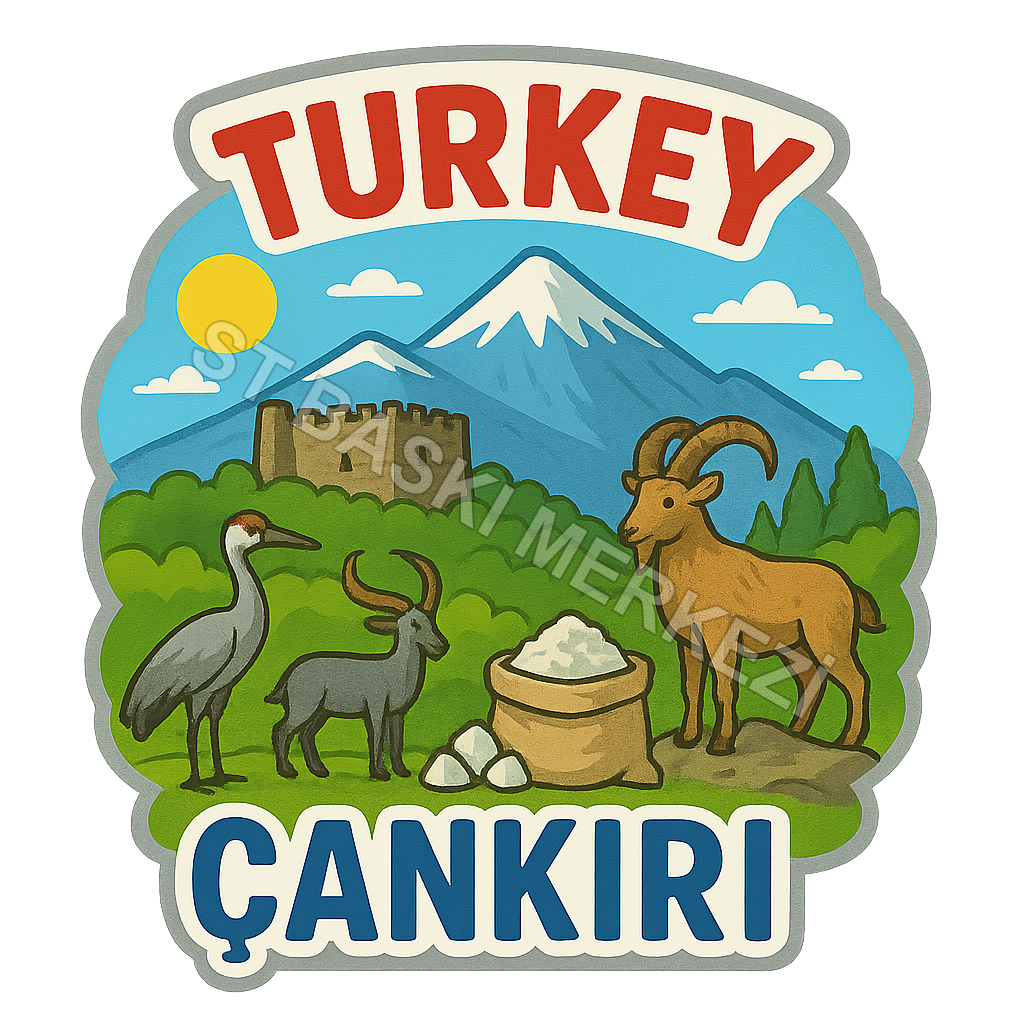 Frankfurt Wooden Magnet – Wholesale UV Printed Retro Gift Magnet