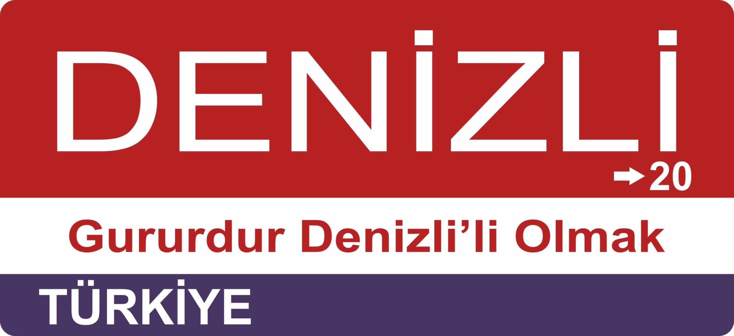 Denizli Sokak Tabelası Ahşap Poster 11x24cm