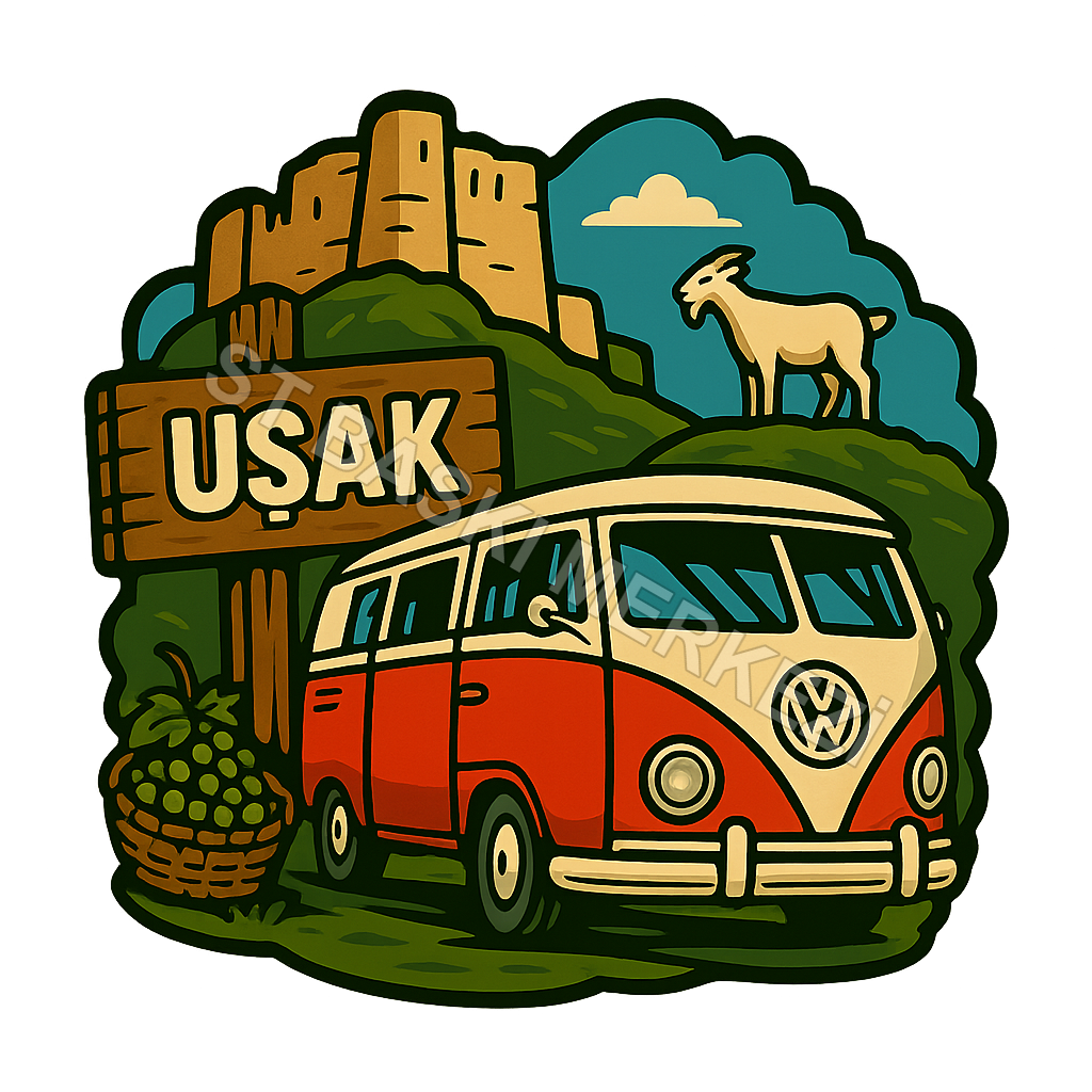 Uşak Ahşap Magnet – Toptan UV Baskılı Retro Hediyelik Magnet