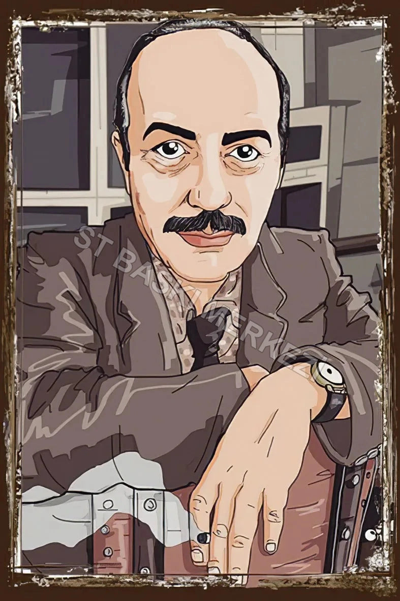 Cemal Süreyya Retro Ahşap Poster No:219