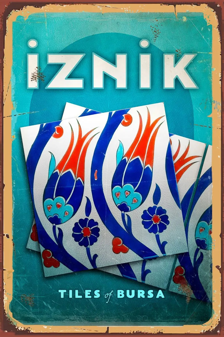 İznik Retro Ahşap Poster No:747
