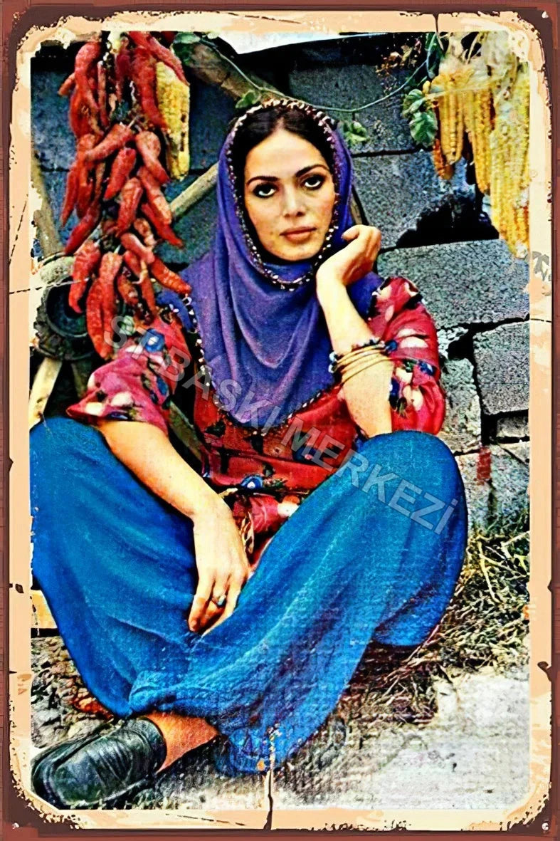 Türkan Şoray Retro Ahşap Poster No:315
