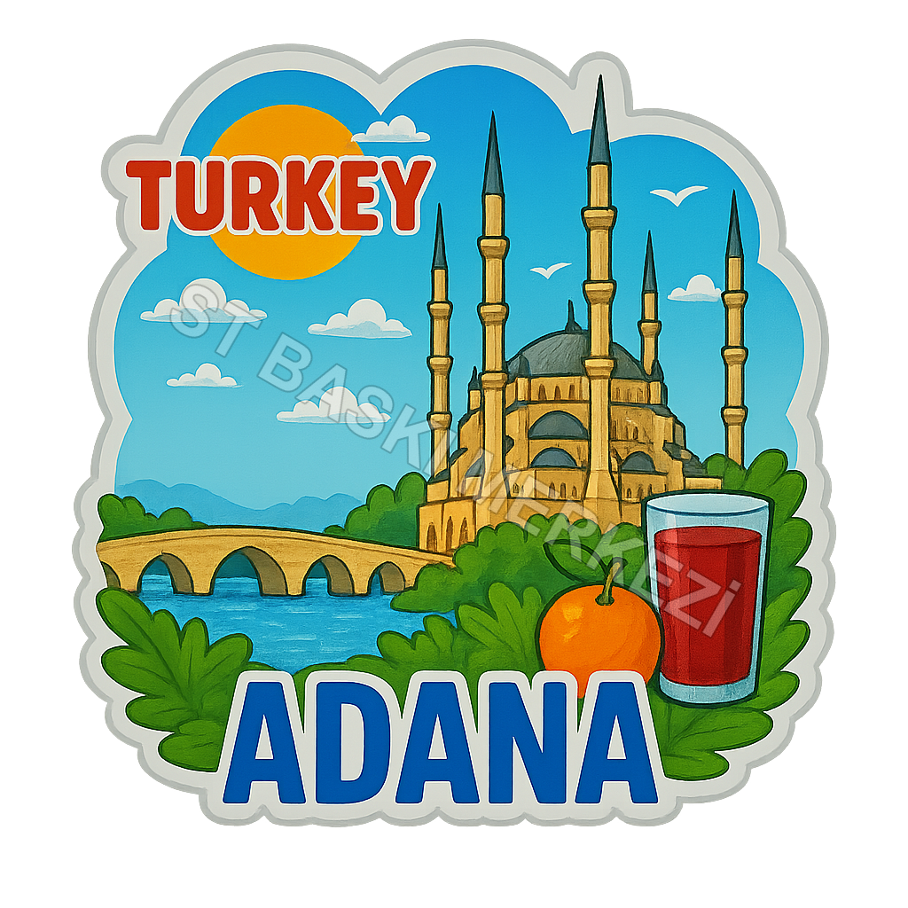 Adana Ahşap Magnet – Toptan UV Baskılı Retro Hediyelik Magnet