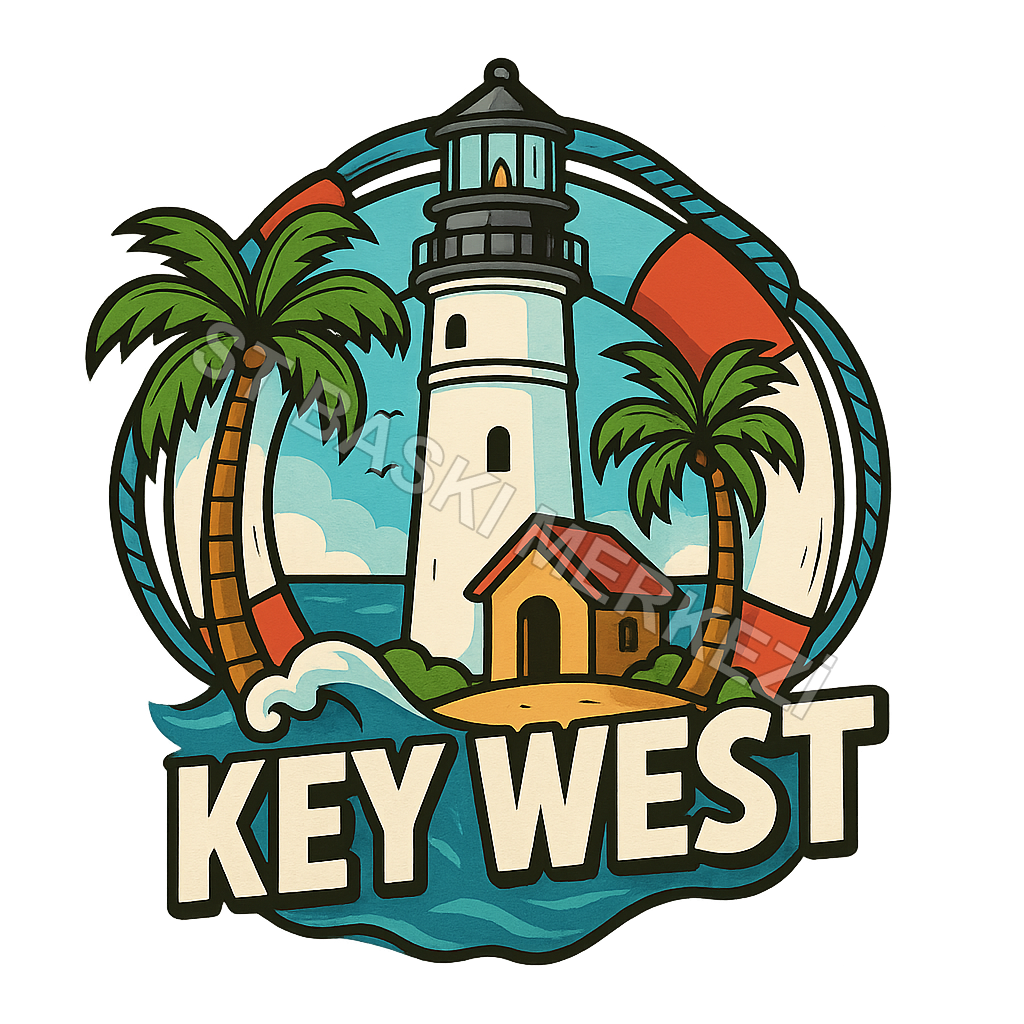 Key West Ahşap Magnet – Toptan UV Baskılı Retro Hediyelik Magnet