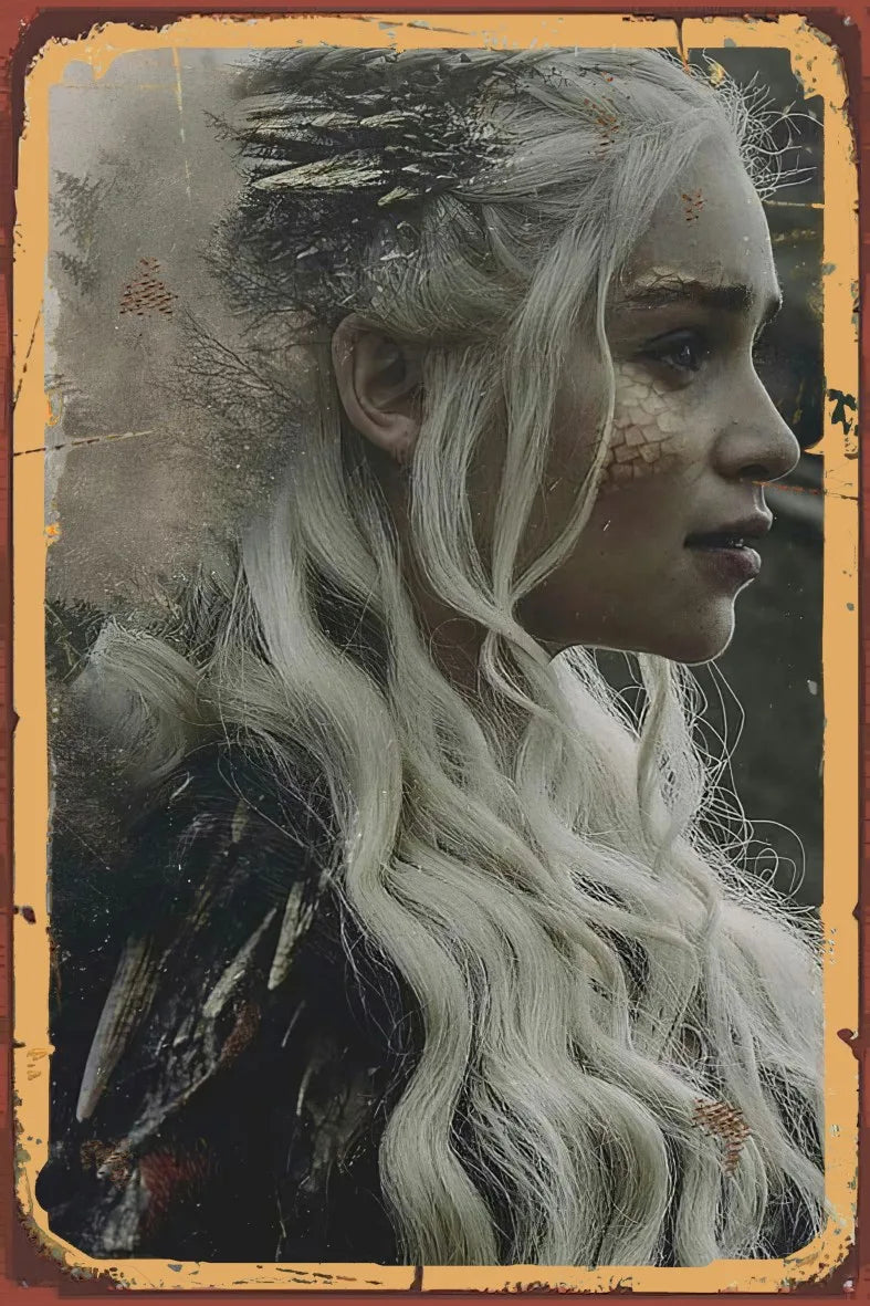 Game Of Thrones Retro Ahşap Poster No:885