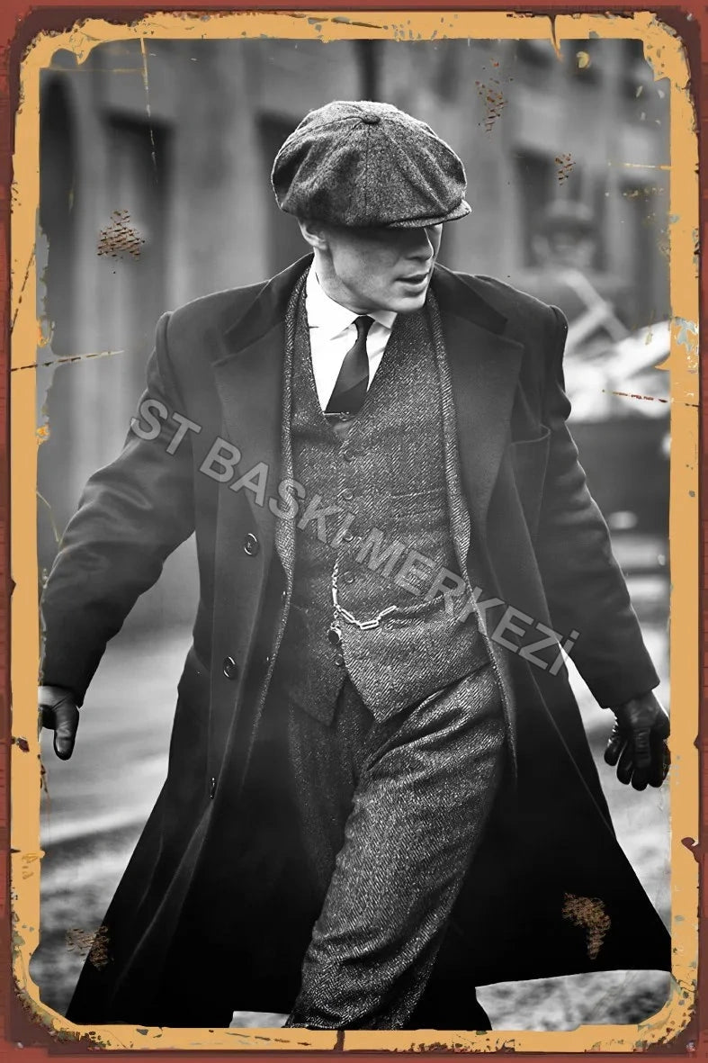 Peaky Blinders Retro Ahşap Poster No:952
