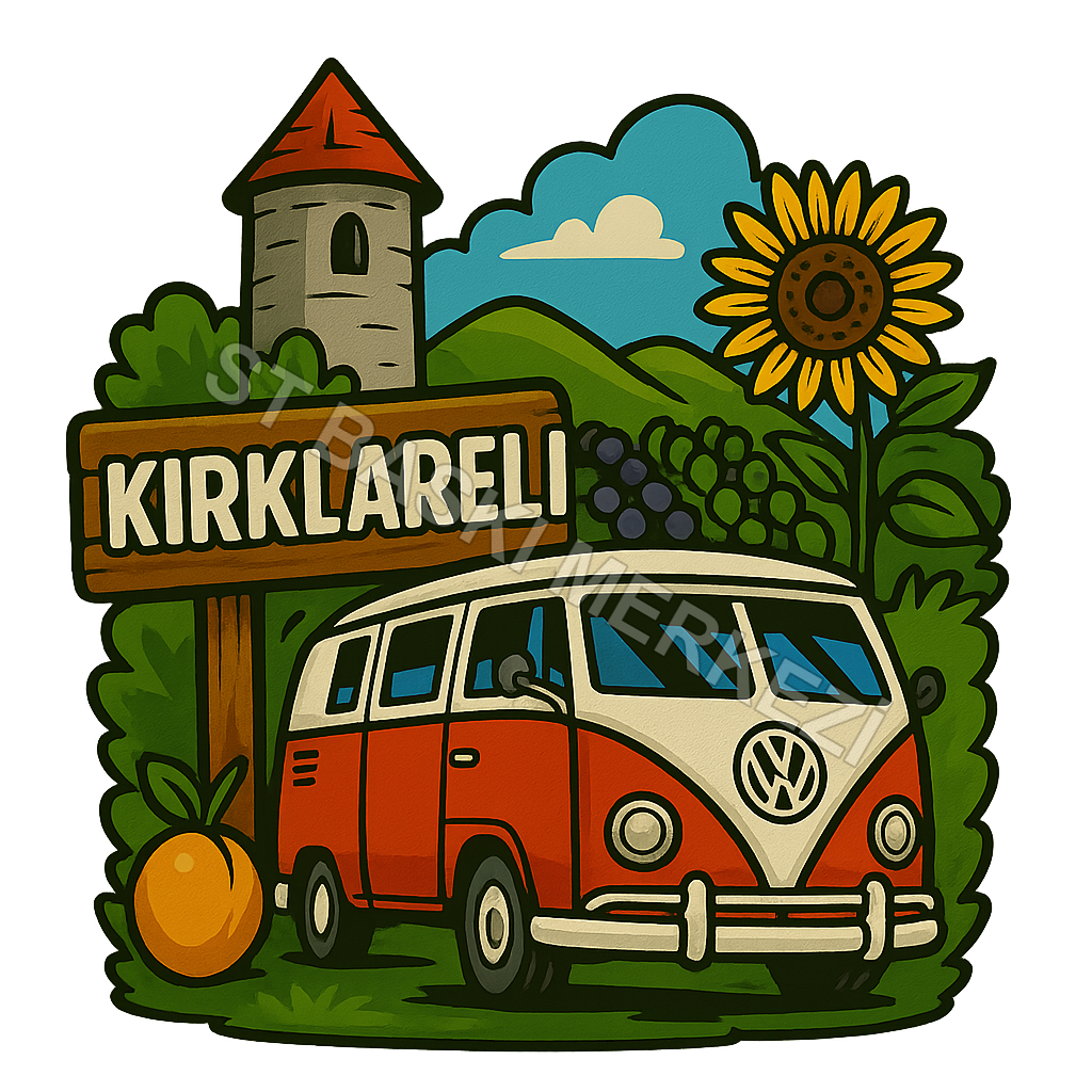 Kırklareli Ahşap Magnet – Toptan UV Baskılı Retro Hediyelik Magnet