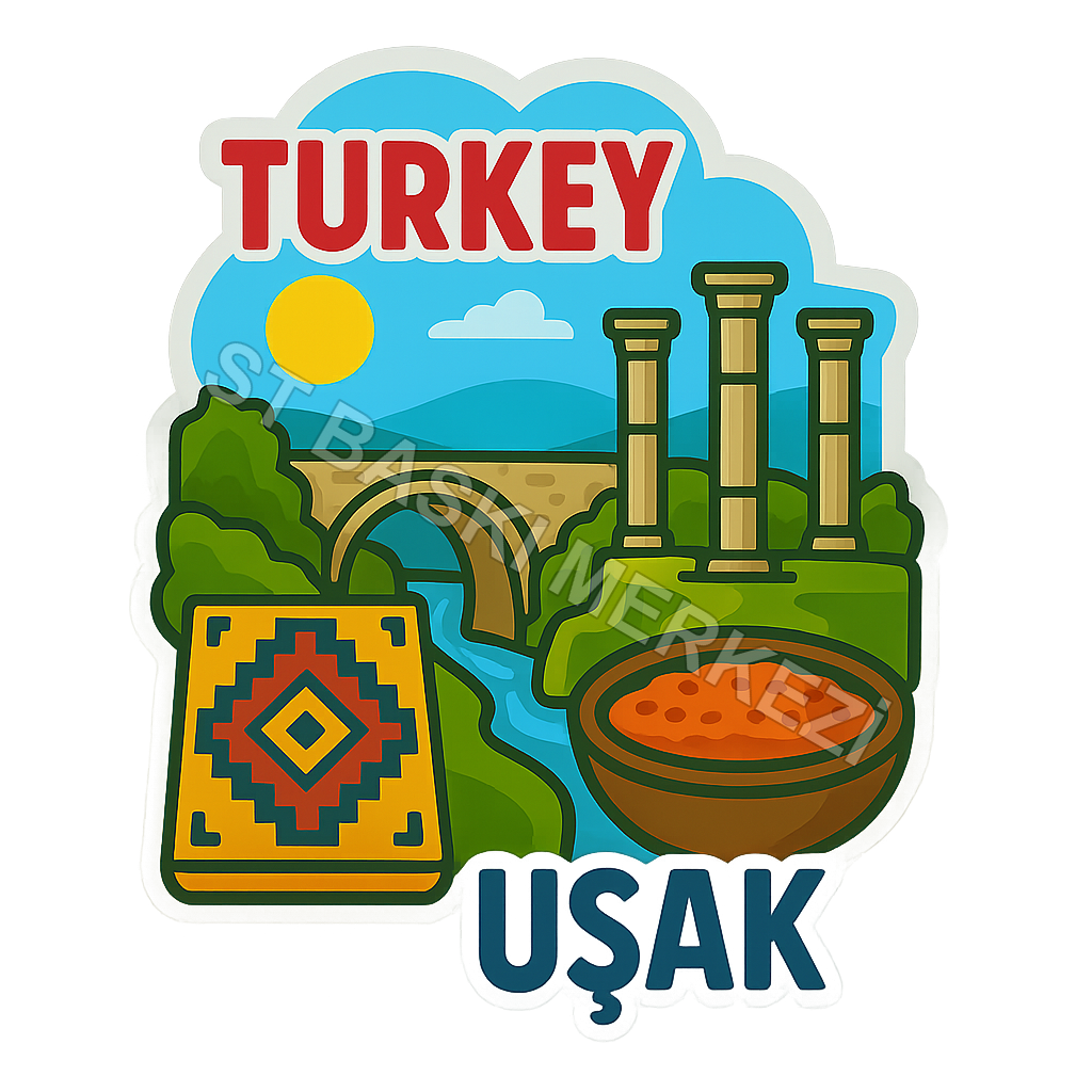Uşak Ahşap Magnet – Toptan UV Baskılı Retro Hediyelik Magnet