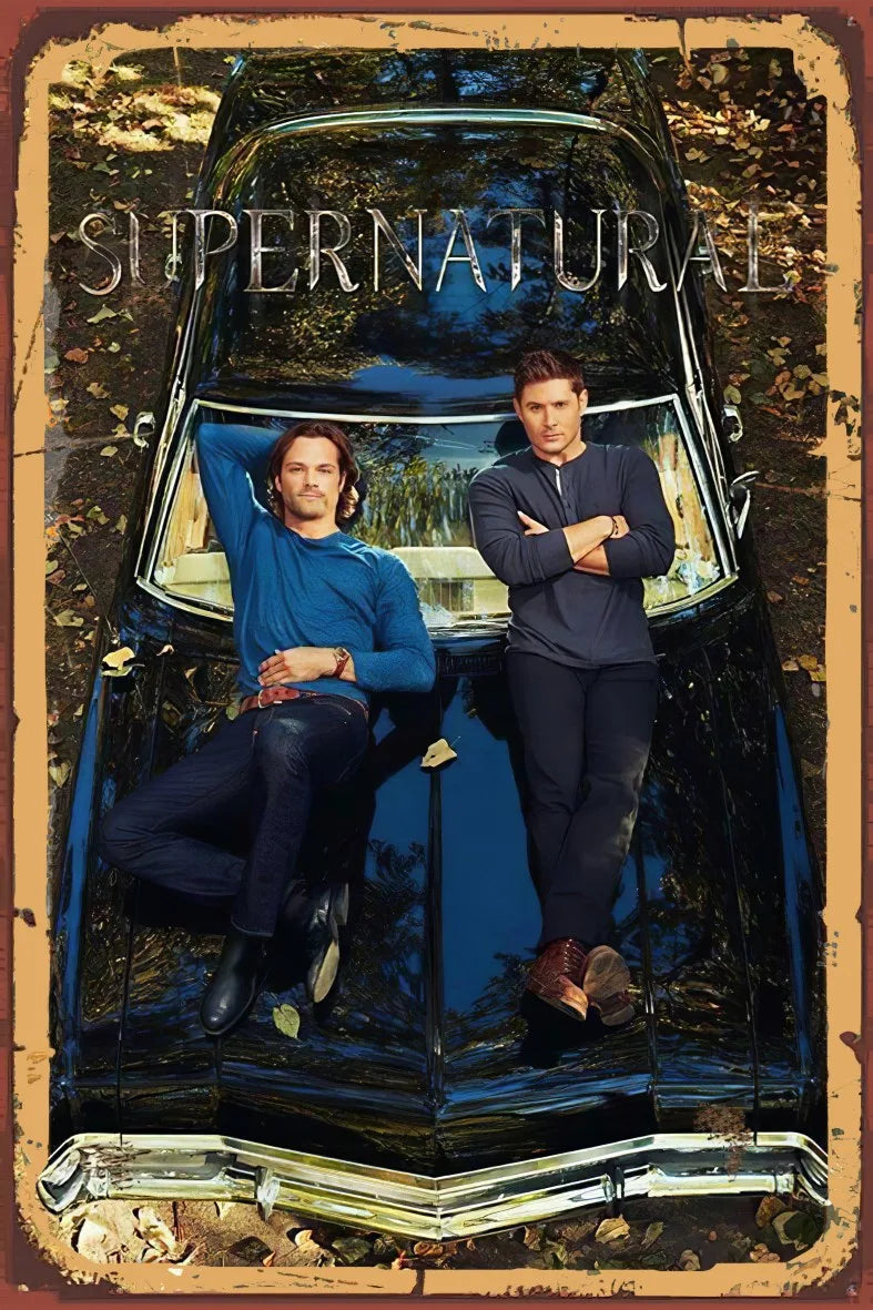 Super Natural Retro Ahşap Poster No:878