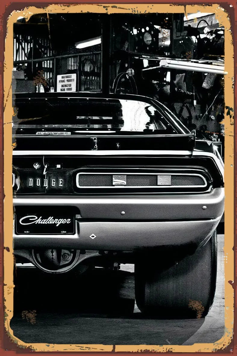 Klasik Araç Retro Ahşap Poster No:968