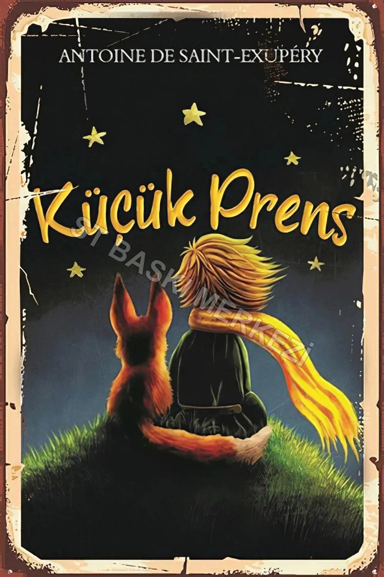 Küçük Prens Retro Ahşap Poster No:207