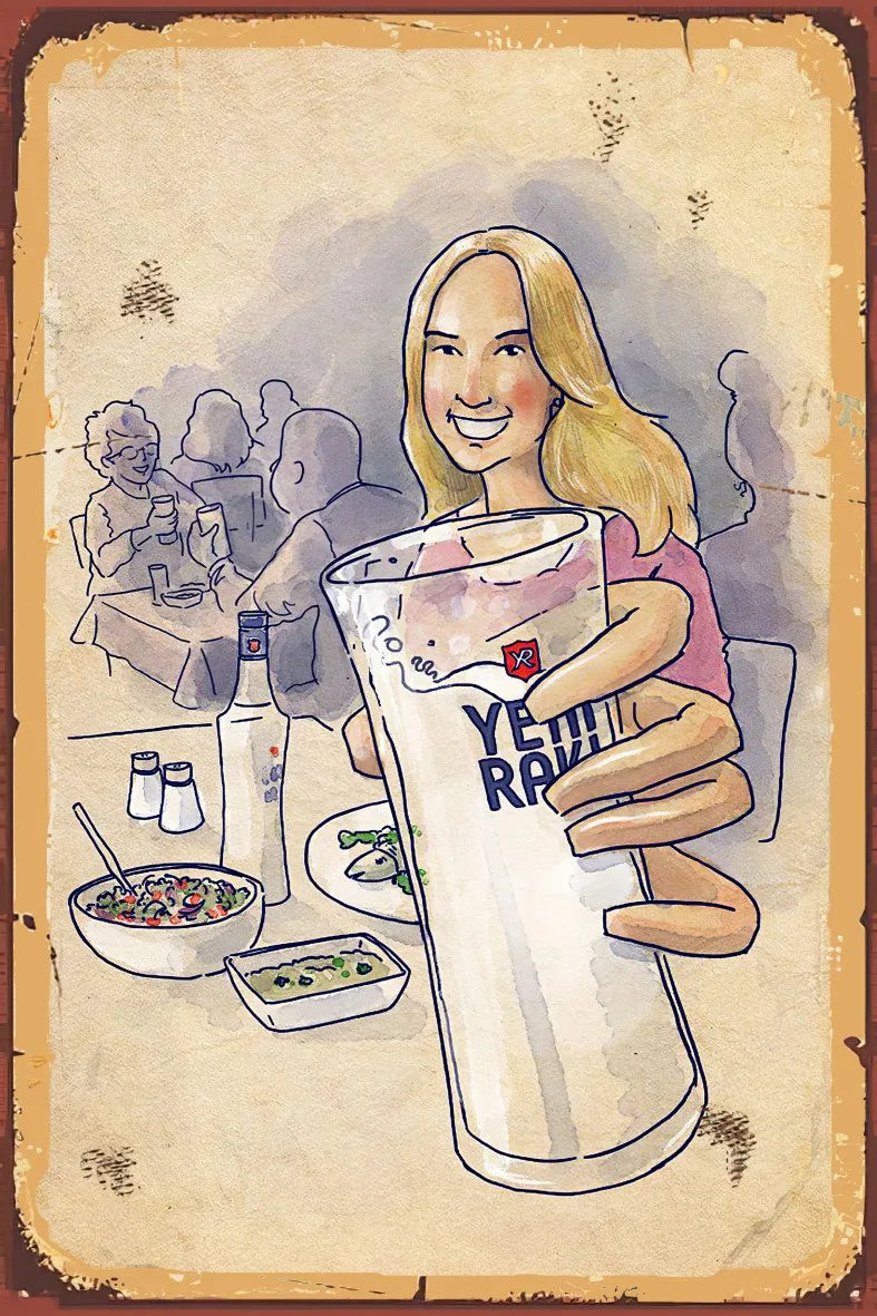 Yeni Rakı Retro Ahşap Poster No:920