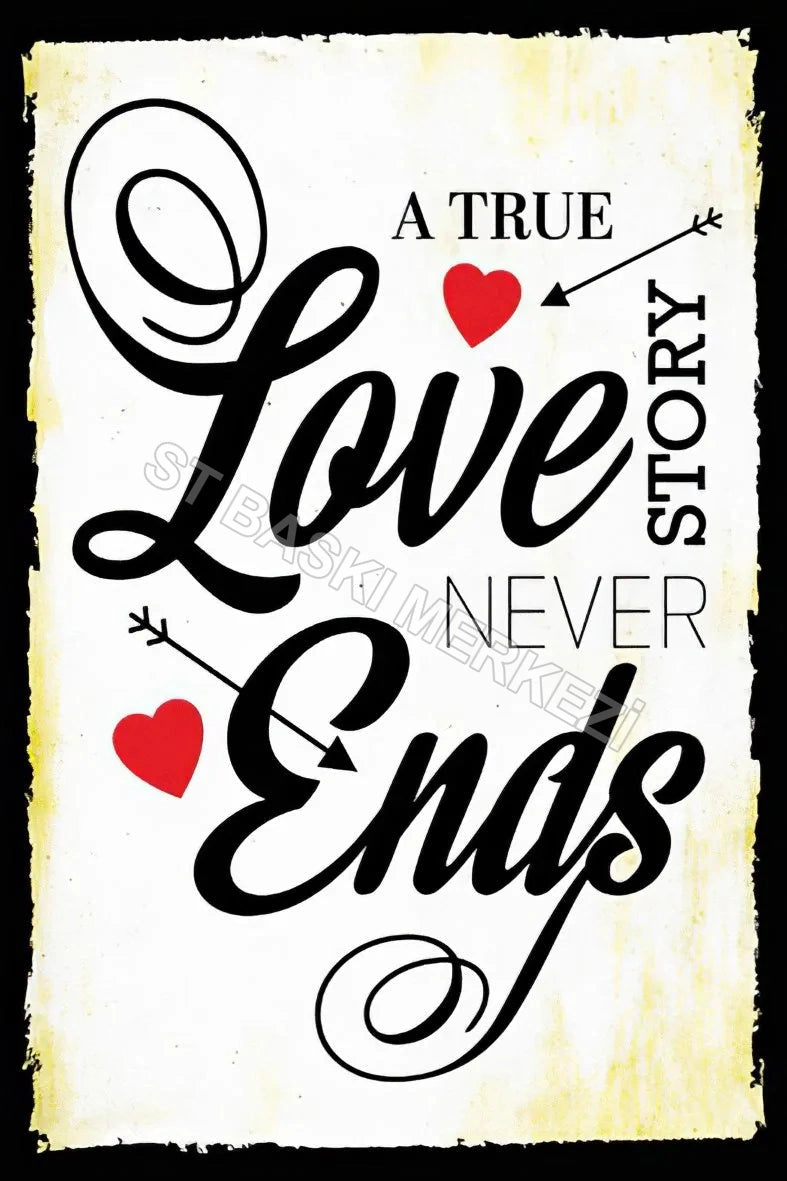 Love Ends  Ahşap Poster No:144