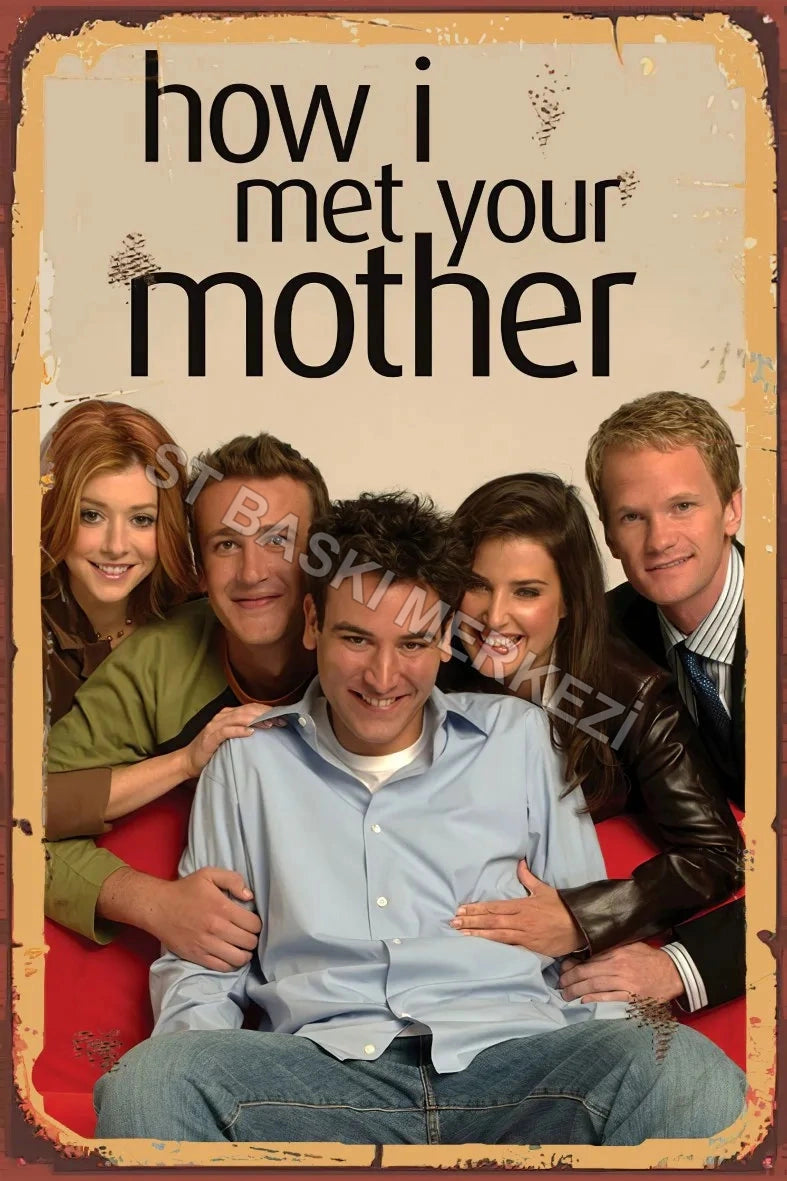 How i Met Your Mother Retro Ahşap Poster No:855