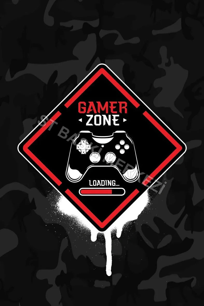 Gamer Retro Ahşap Poster No:834