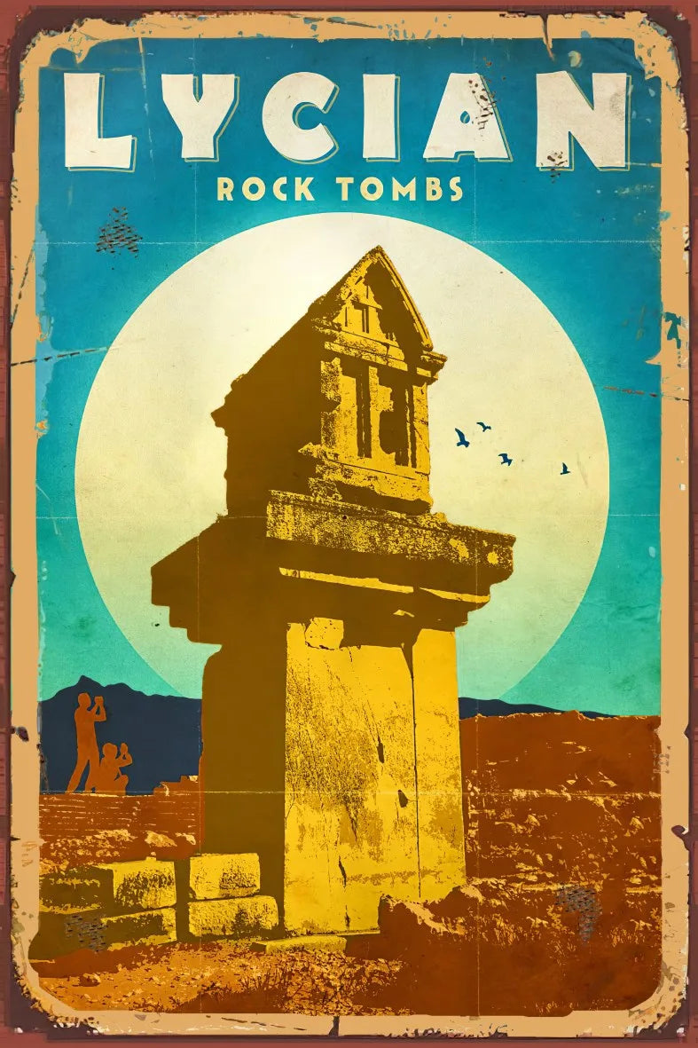 Lycian Retro Ahşap Poster No:742