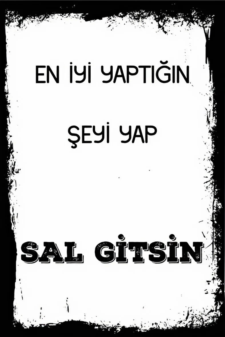 Sal Gitsin Temalı Retro Ahşap Poster No:115