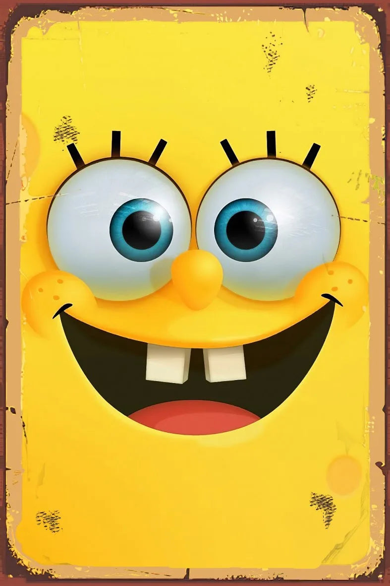 Gülen Surat Retro Ahşap Poster No:947