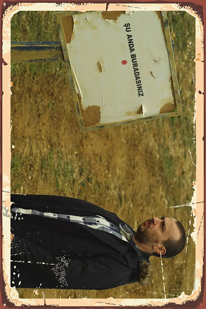 Şu Anda Buradasınız Retro Ahşap Poster No:377