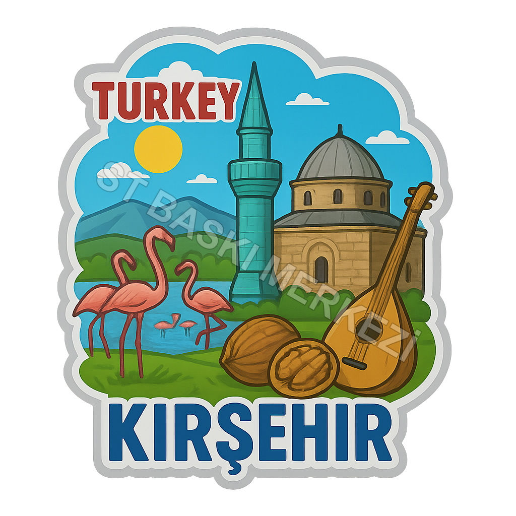 Kırşehir Ahşap Magnet – Toptan UV Baskılı Retro Hediyelik Magnet