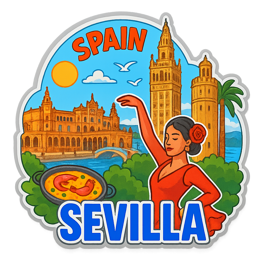Sevilla Ahşap Magnet – Toptan UV Baskılı Retro Hediyelik Magnet ST Baskı Merkezi