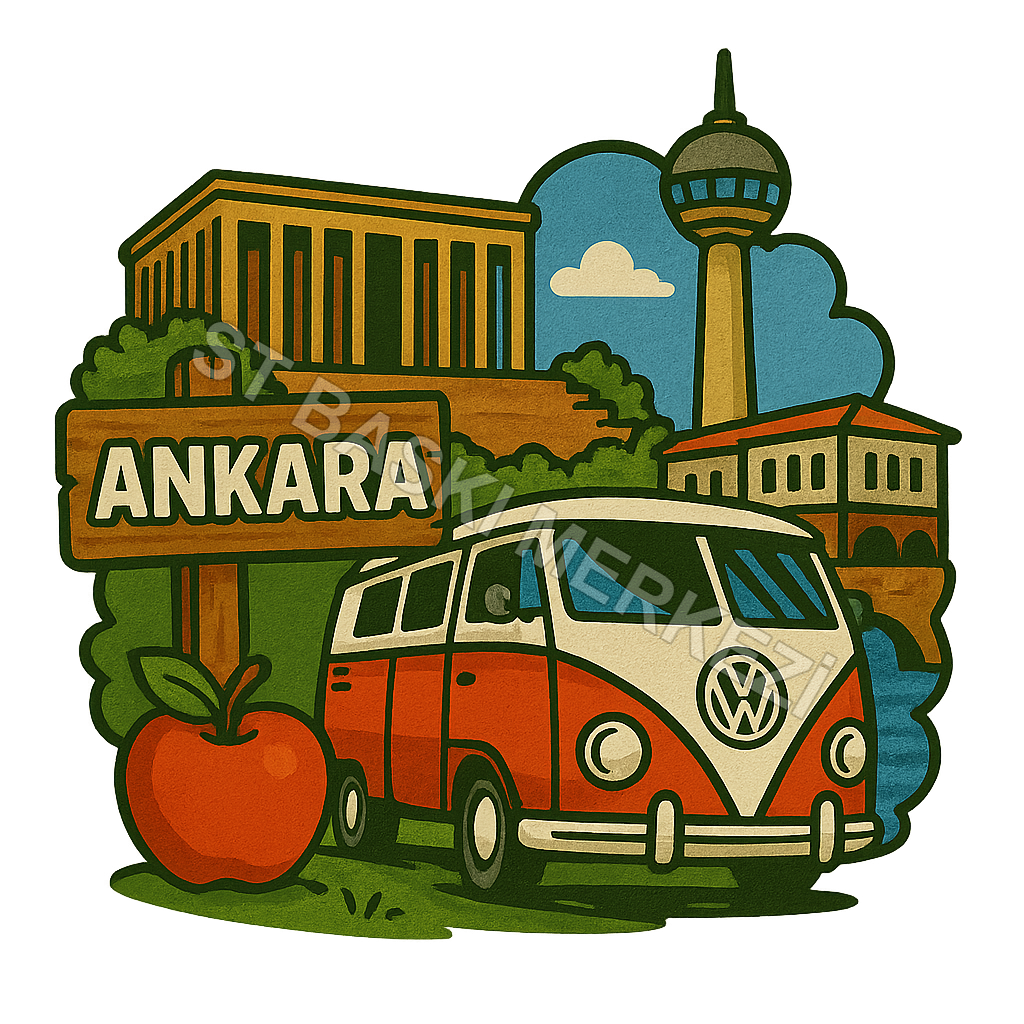 Ankara Ahşap Magnet – Toptan UV Baskılı Retro Hediyelik Magnet
