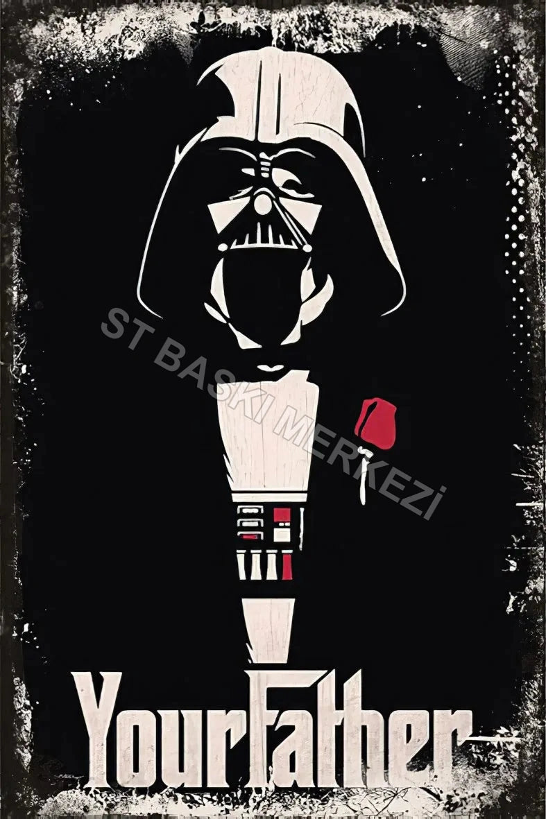Your Father Retro Ahşap Poster No:61