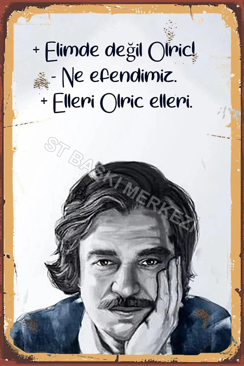 Elimde Değil Retro Ahşap Poster No:660