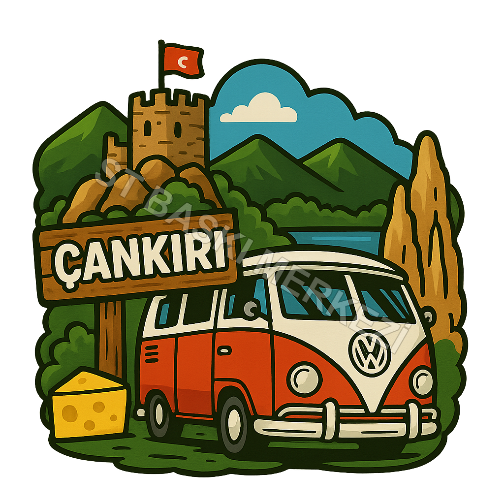 Çankırı Ahşap Magnet – Toptan UV Baskılı Retro Hediyelik Magnet