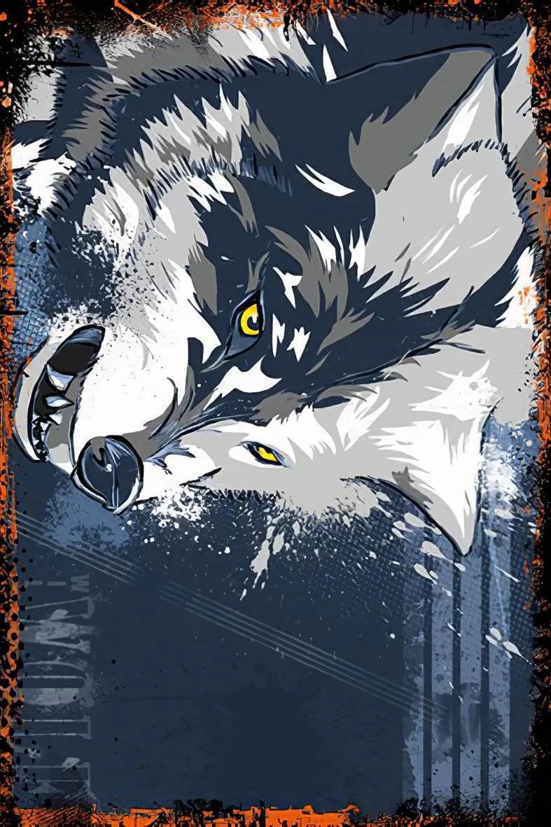 Kurt Retro Ahşap Poster No:229