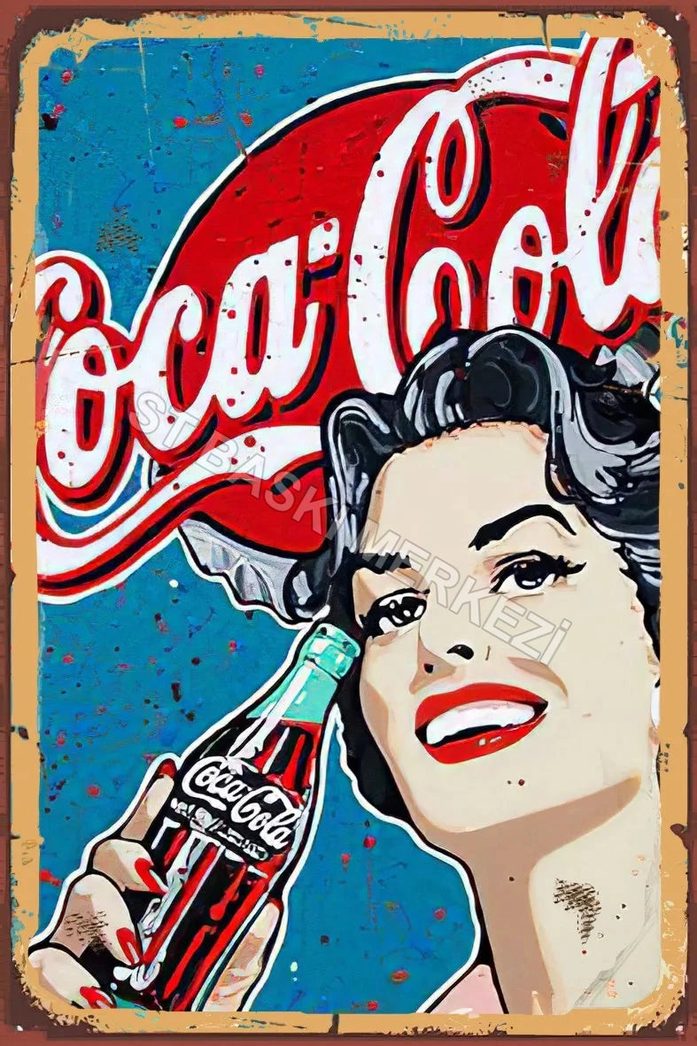 Coca Cola Ahşap Poster No:762