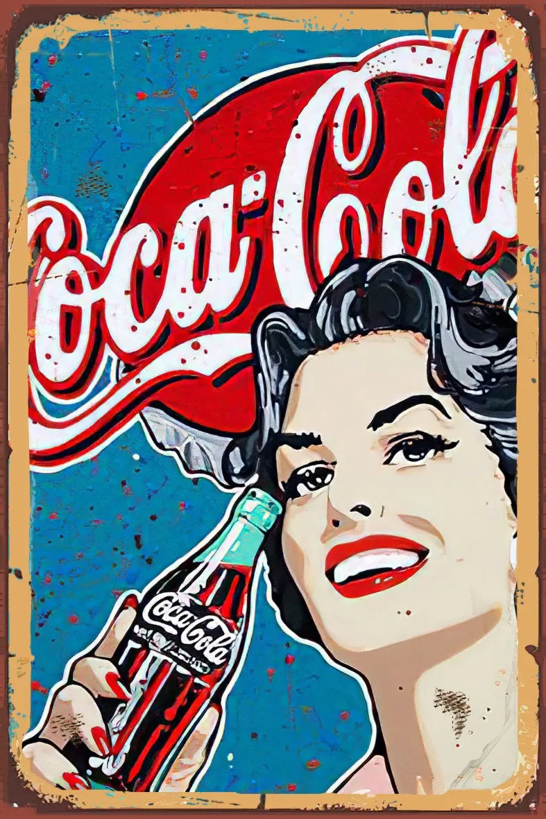 Coca Cola Ahşap Poster No:762