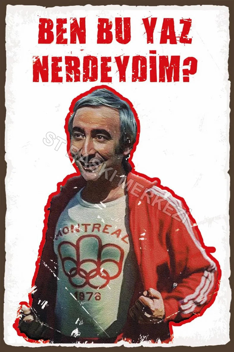 Ben Bu Yaz Neredeydim Retro Ahşap Poster No:495