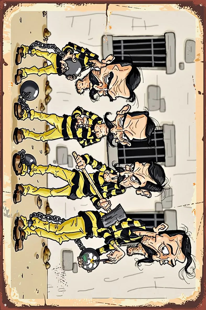 Daltonlar Retro Ahşap Poster No:406