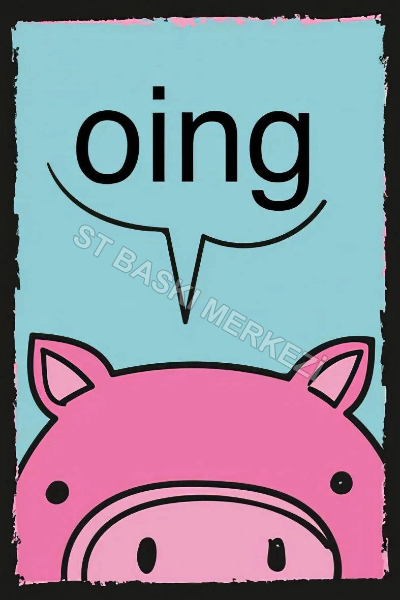 Oing  Ahşap Poster No:136