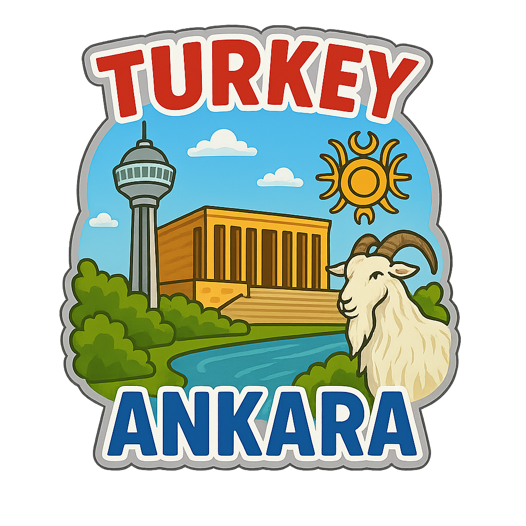 Ankara Ahşap Magnet – Toptan UV Baskılı Retro Hediyelik Magnet
